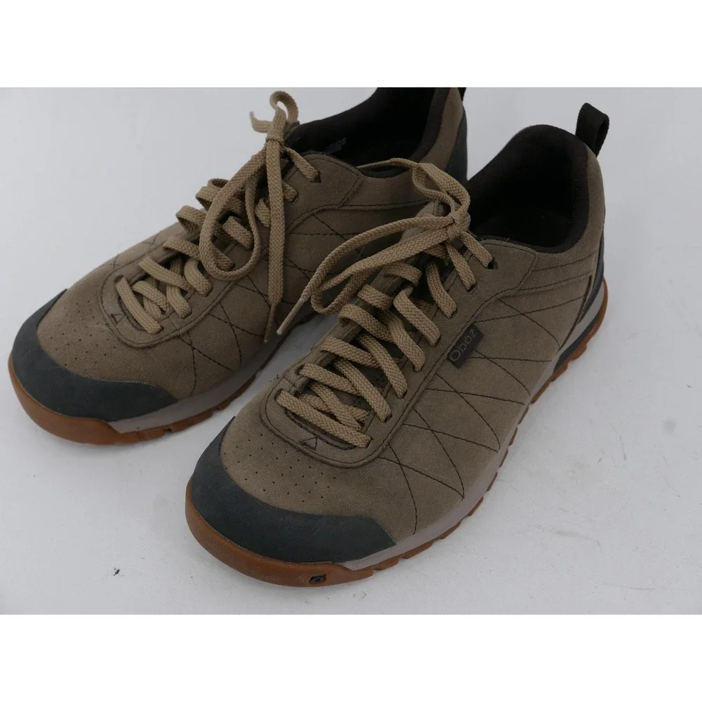 Oboz Bozeman Shoes Brown Suede Comfort Trail Hiking Low Sneakers Men's Size 8